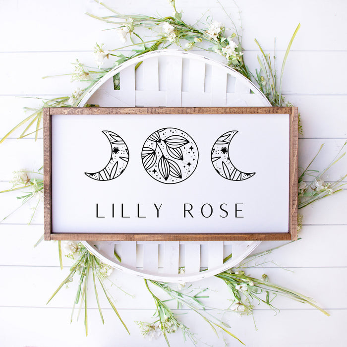 Nursery Name Sign, Baby Name Sign, Children's Room Sign, Baby Shower Gift, Large Baby Sign, Nursery Decor, Minimalist Baby Decor, Minimal