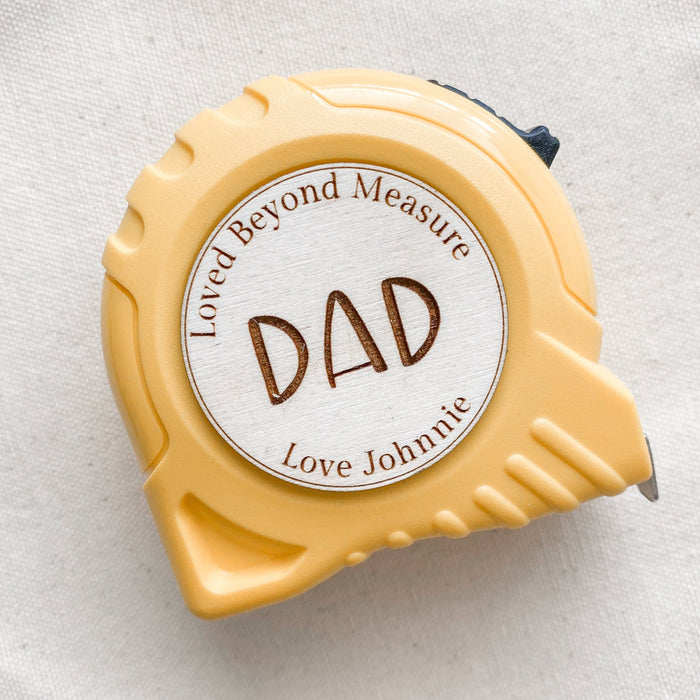 Personalized Engraved Measuring Tape, Custom Father's Day Gift, Custom Tape Measure, Custom Dad Gift, Father's Day Gift, Custom Father's Day