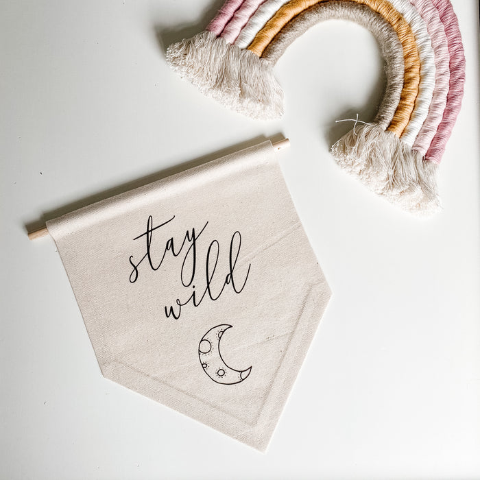 Stay Wild Canvas Flag | Canvas Banner