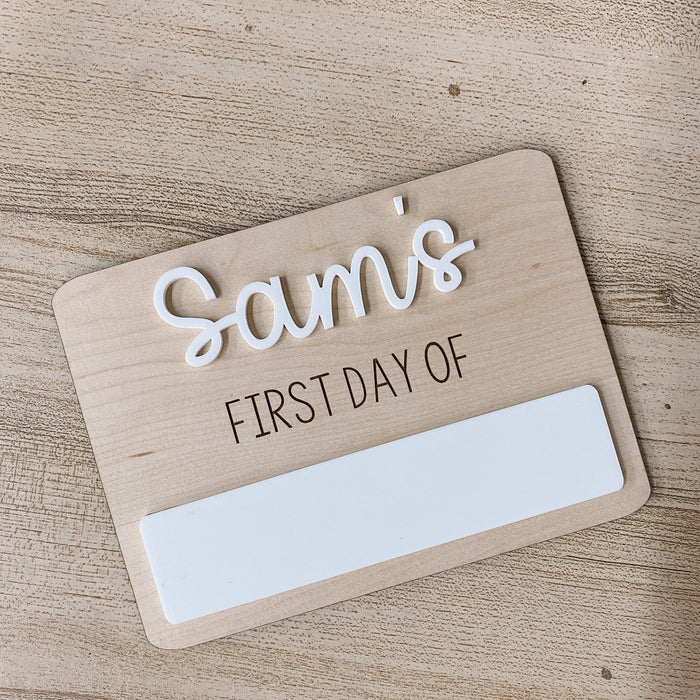 Reusable First Day of School Sign | 4 Styles