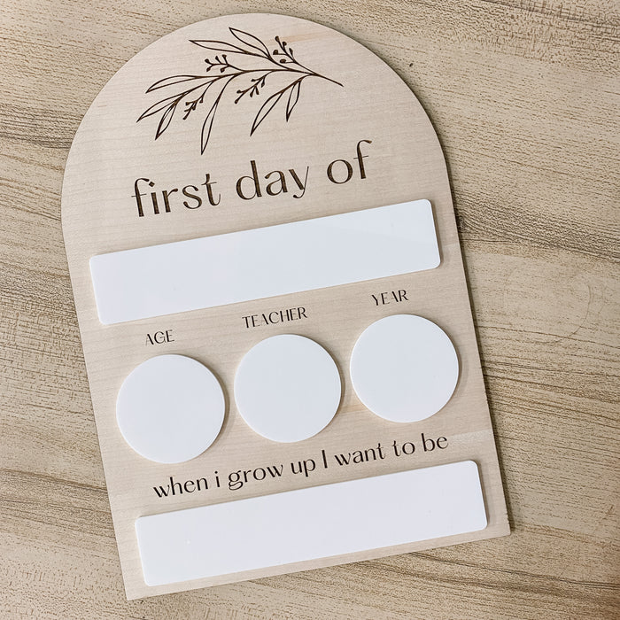 Reusable First Day of School Sign | 4 Styles