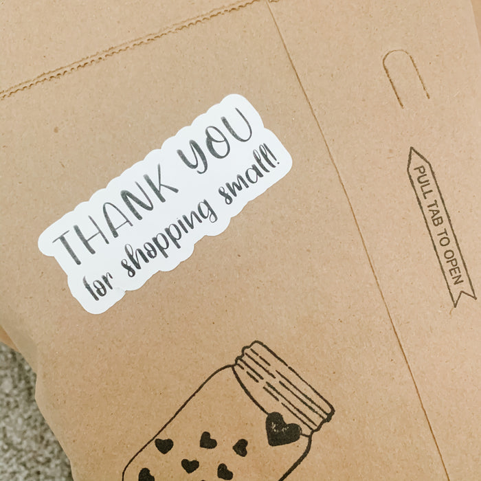 Thank You for Shopping Small Labels | White Labels