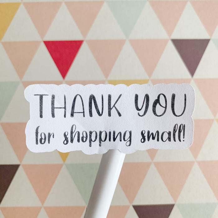 Thank You for Shopping Small Labels | White Labels