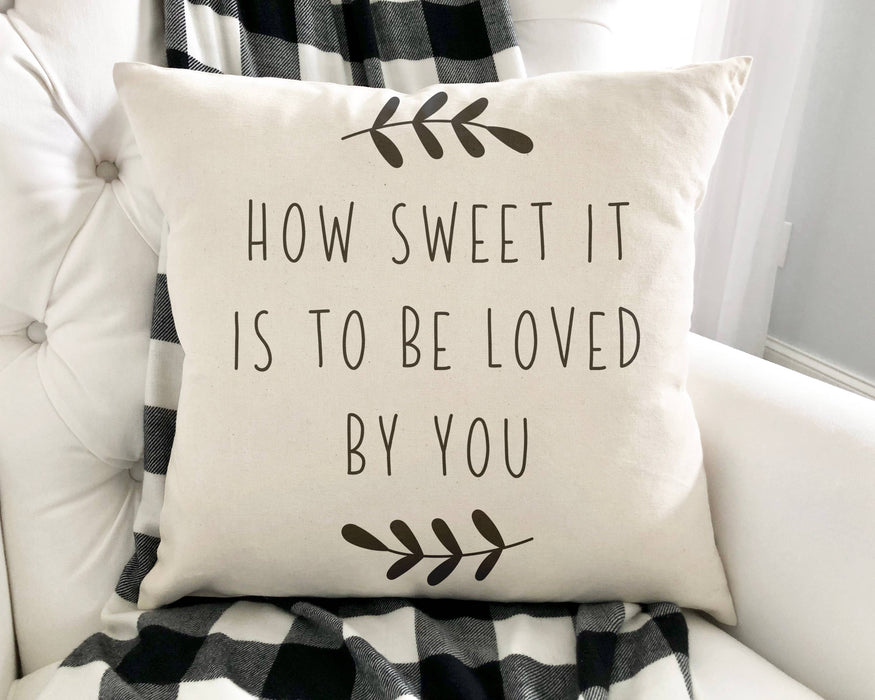 How Sweet It Is Valentines Day Pillow Cover | Pillow