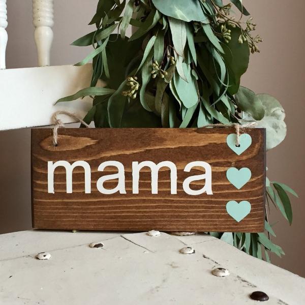 Small Mom Sign, Gift For New Mom, New Mom Gift, Mama Gift, Mama Bear, Expectant Mom, New Mama, Mothers Day Gift, Pregnancy Announcement