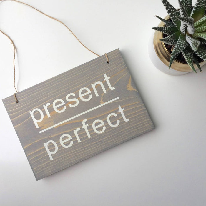 Present Over Perfect Sign, Yogi Sign, Yoga Sign, Namaste Sign, Yoga Decor, Yoga Studio Decor, Yogi Decor, Mothers Day Gift