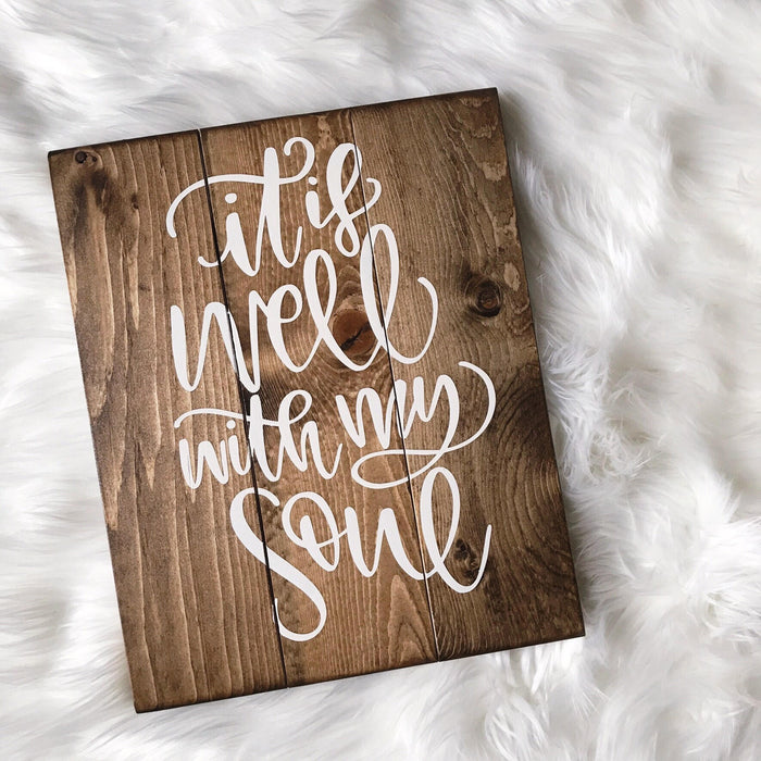 It Is Well With My Soul, Yoga Sign, Yoga Girl Sign, Yogi Sign, Yoga Studio Decor, Yoga Decor, Namaste, Namaste Decor, Mothers Day Gift