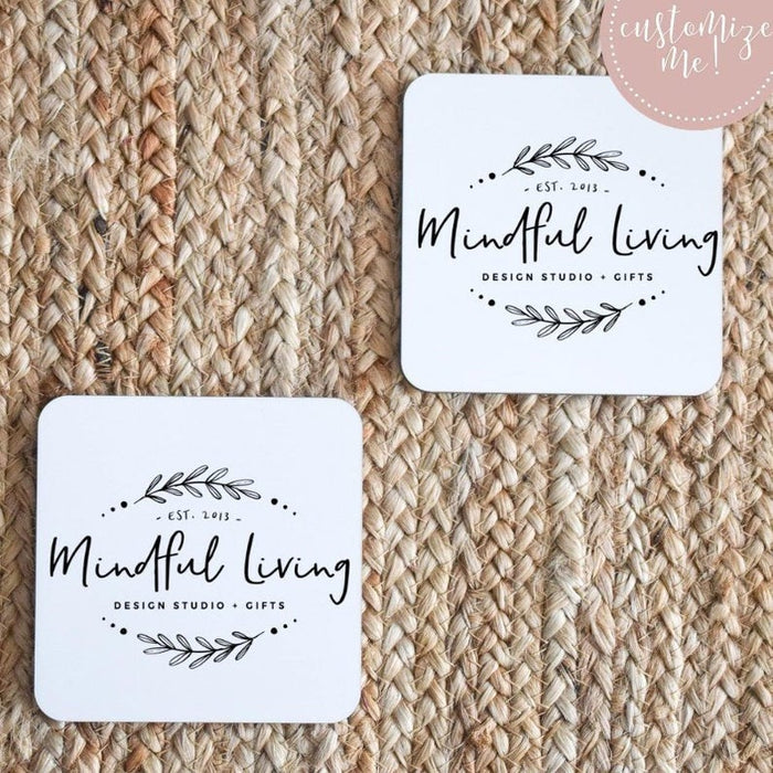 Custom BUSINESS LOGO Coasters