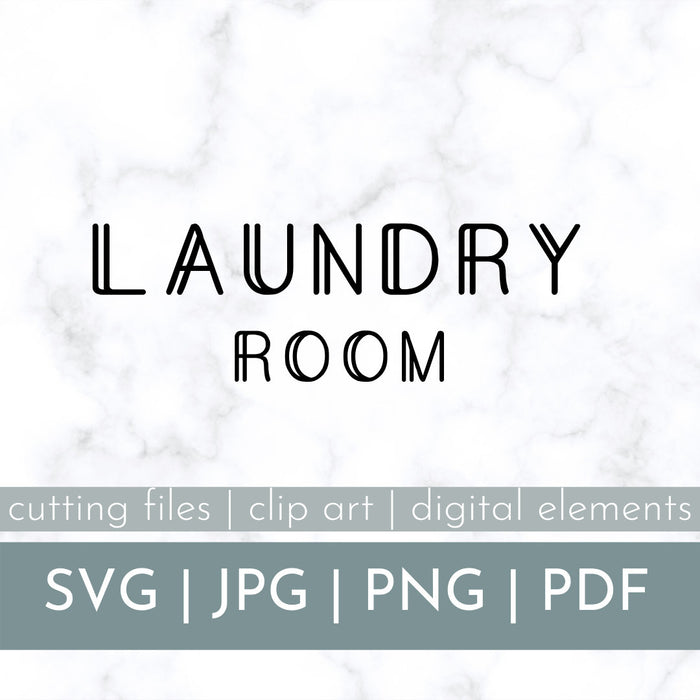 Laundry Room Door Decal SVG | SVG Cut File