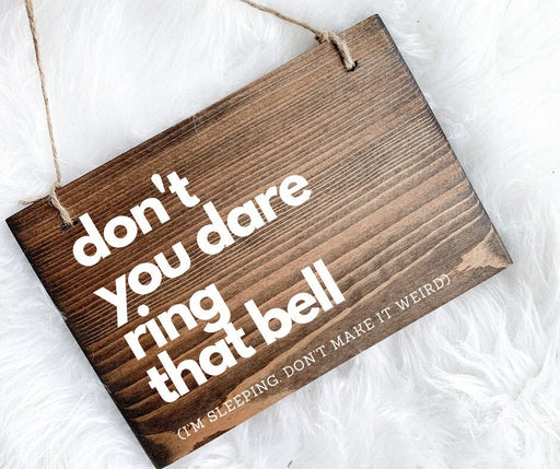 Don&#39;t Ring the Bell Sign, No Soliciting Sign, Please Don&#39;t Ring Bell Sign, Shiftworker Sign, Do Not Disturb Sign, Please Knock Sign, Knock