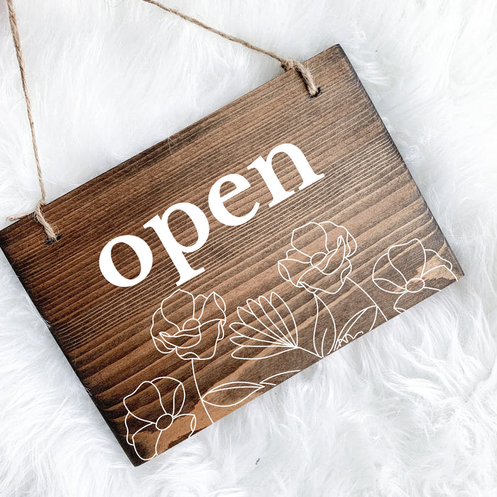 Reversible Open & Closed Sign