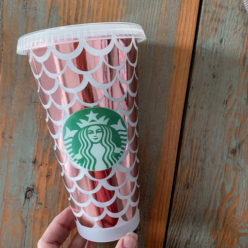 Full Wrap Mermaid Print Reusable Starbucks Cup