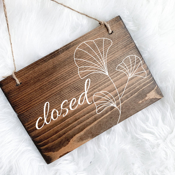 Reversible Open & Closed Sign