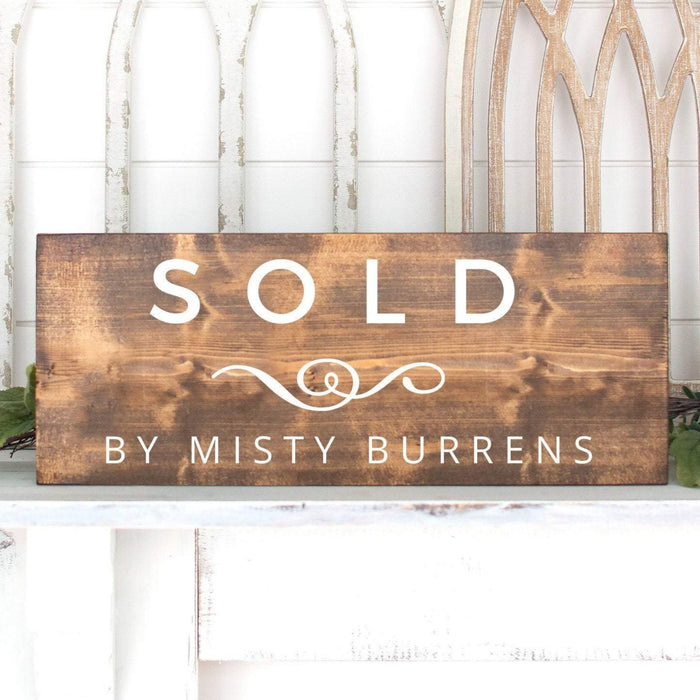 Real Estate Agent Sold Sign | Realtor Sign