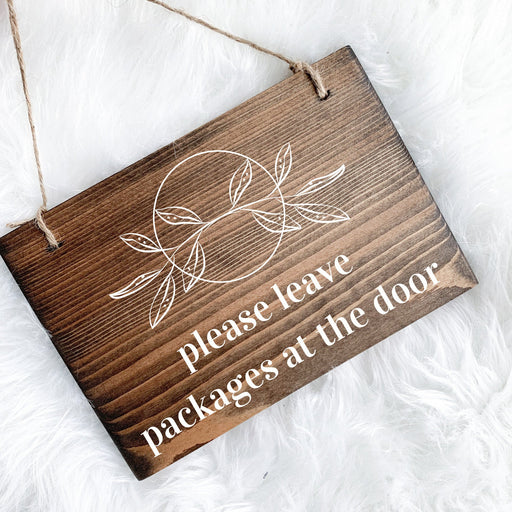 Please Leave Packages At the Door Sign, Front Door Sign, Packages Sign, Delivery Sign, Courier Sign, Front Office Sign, Packages at Door