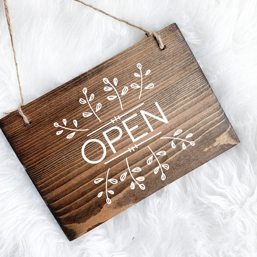 Reversible Open & Closed Sign, Do Not Disturb, Open and Closed Sign, Yoga Studio Decor, Studio Open Sign, Small Open Sign, In Session Sign