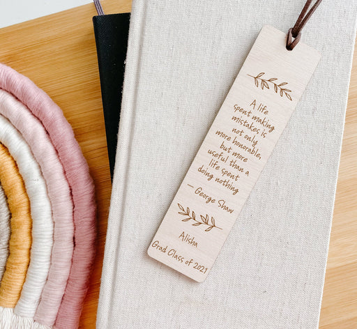 Graduation Bookmark | Custom Engraved Grad Gift