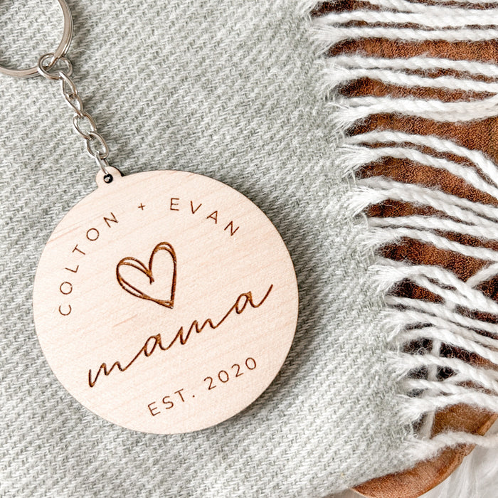 Personalized Mother's Day Keychain, Mother's Day Gift, Mother's Day Gift Custom, Custom Keychain, Custom Mother's Day Gift, New Mom Gift