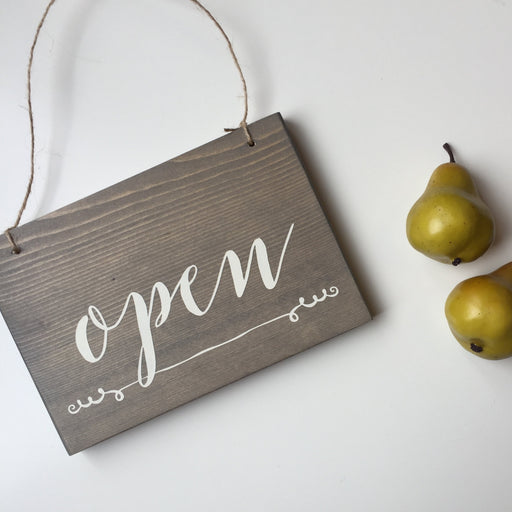 Reversible Open & Closed Sign, Do Not Disturb, Open and Closed Sign, Yoga Studio Decor, Studio Open Sign, Open Closed Sign, In Session Sign