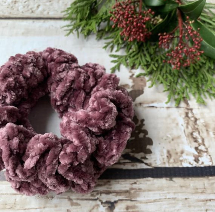 Super Soft Velvet Scrunchies | Merlot