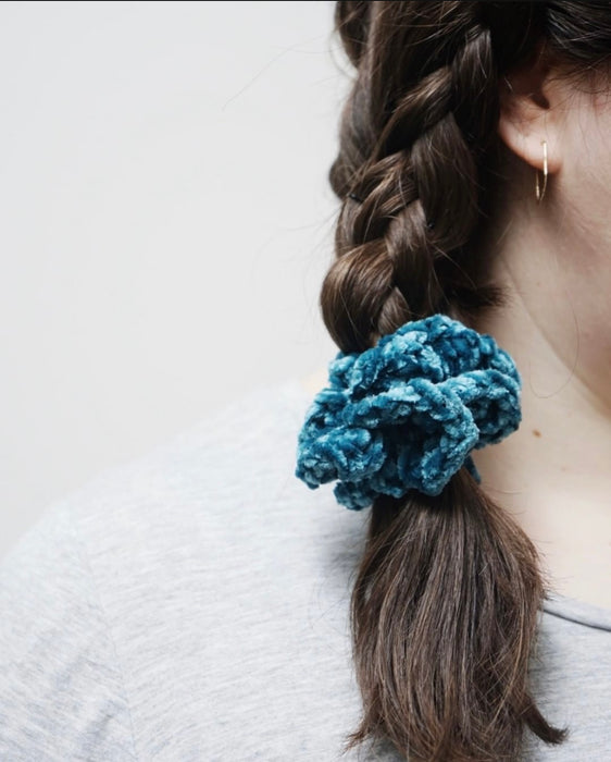 Super Soft Velvet Scrunchies | Teal